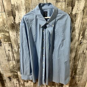 Brooks Brothers Light Blue Plaid Men's Shirt